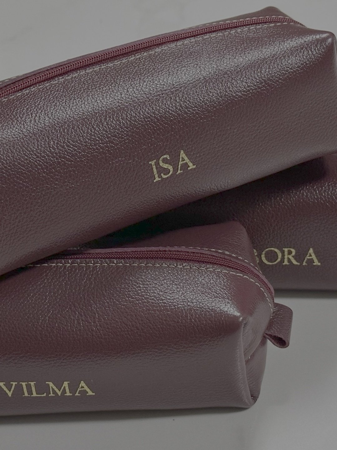 Necessaire em couro legítimo feita à mão — atelier C Marcondes